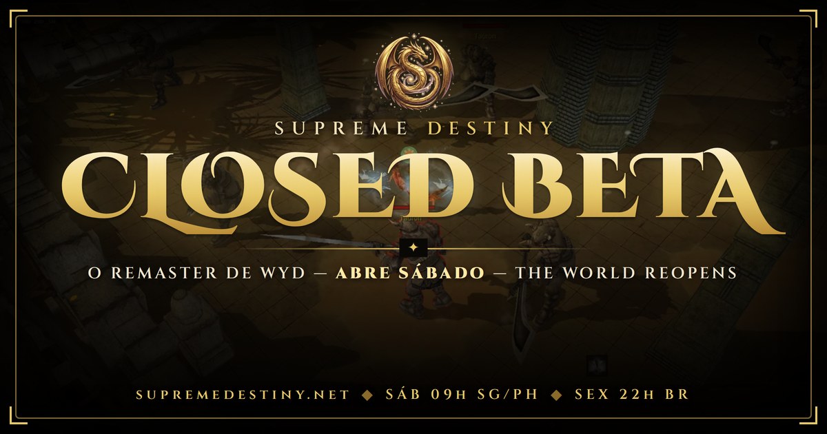 Beta Fechado de Supreme Destiny — o remaster de WYD abre sábado